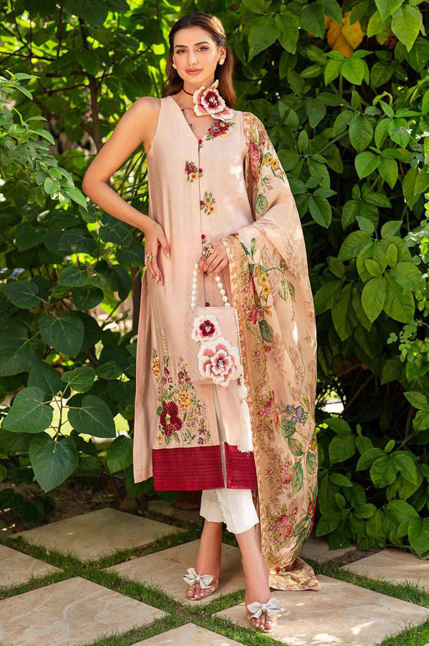 Red Lily - Shirt,Pants & Dupatta