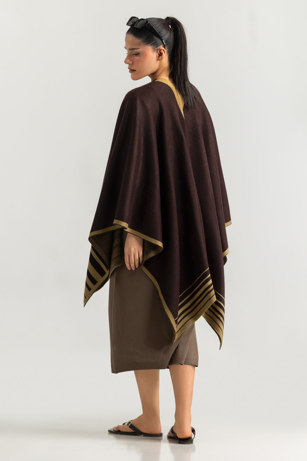 Regular Fit Cape Shawl