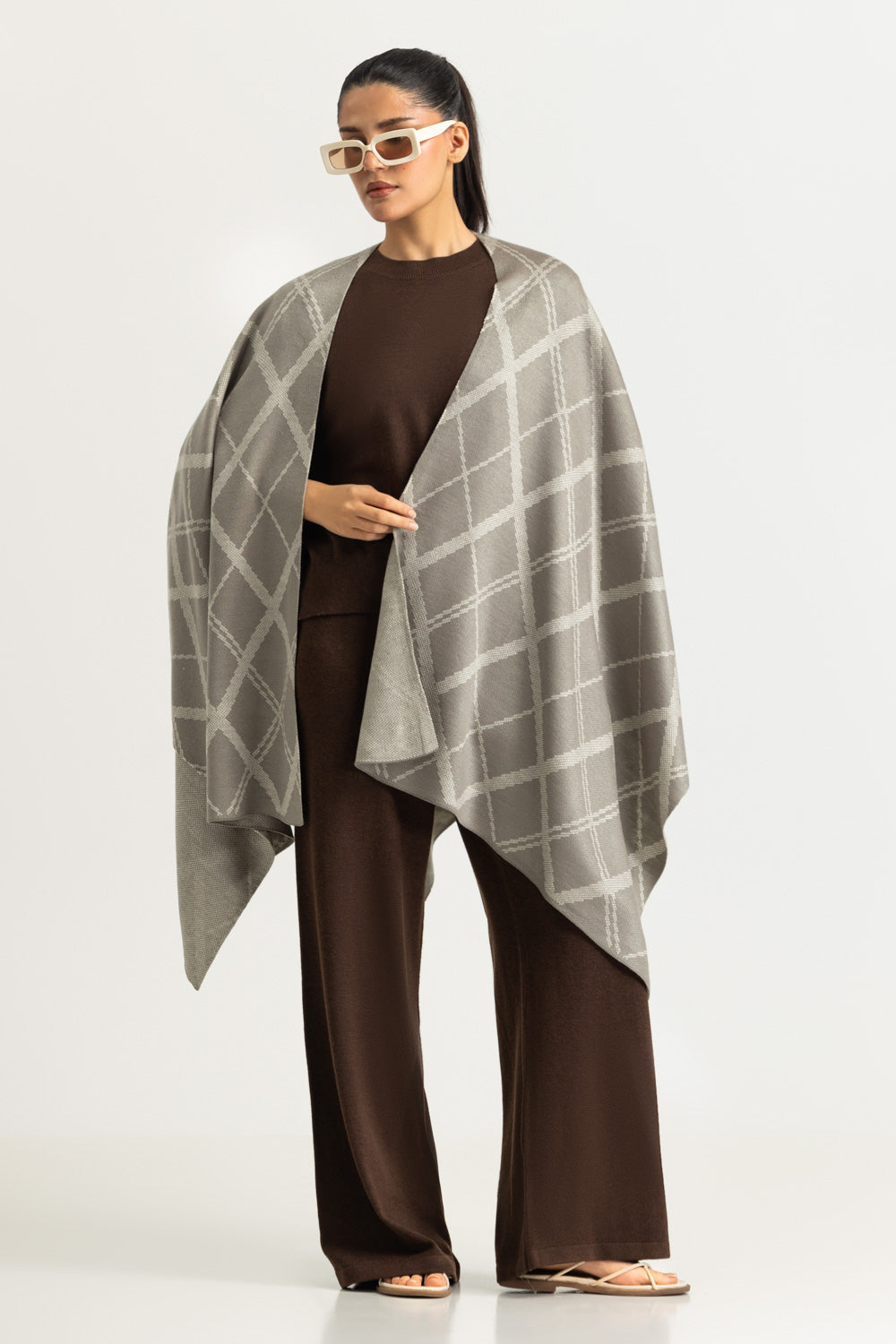 Regular Fit Cape Shawl