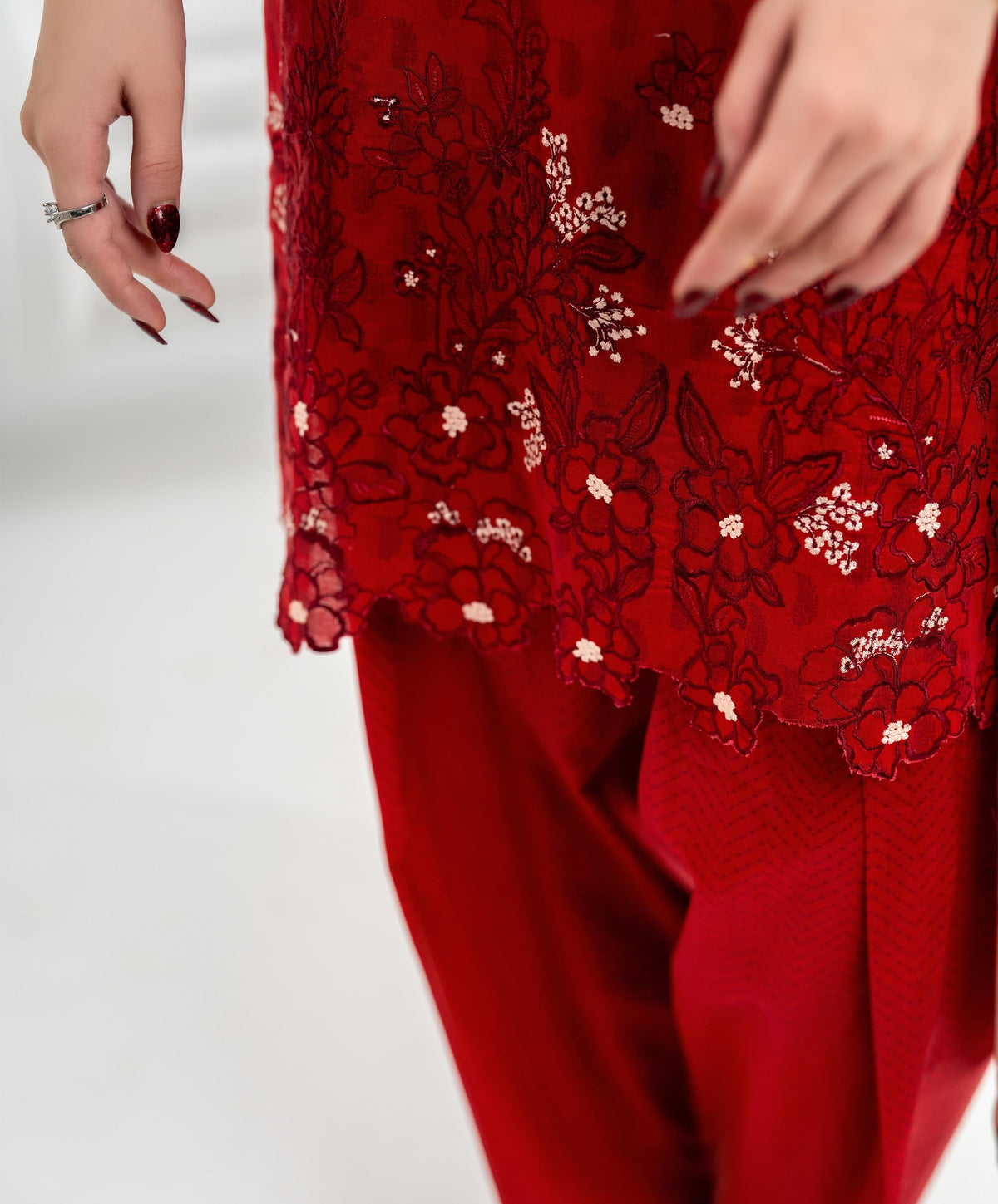 KEP-3P-001 RED-LAWN STITCHED 3PC