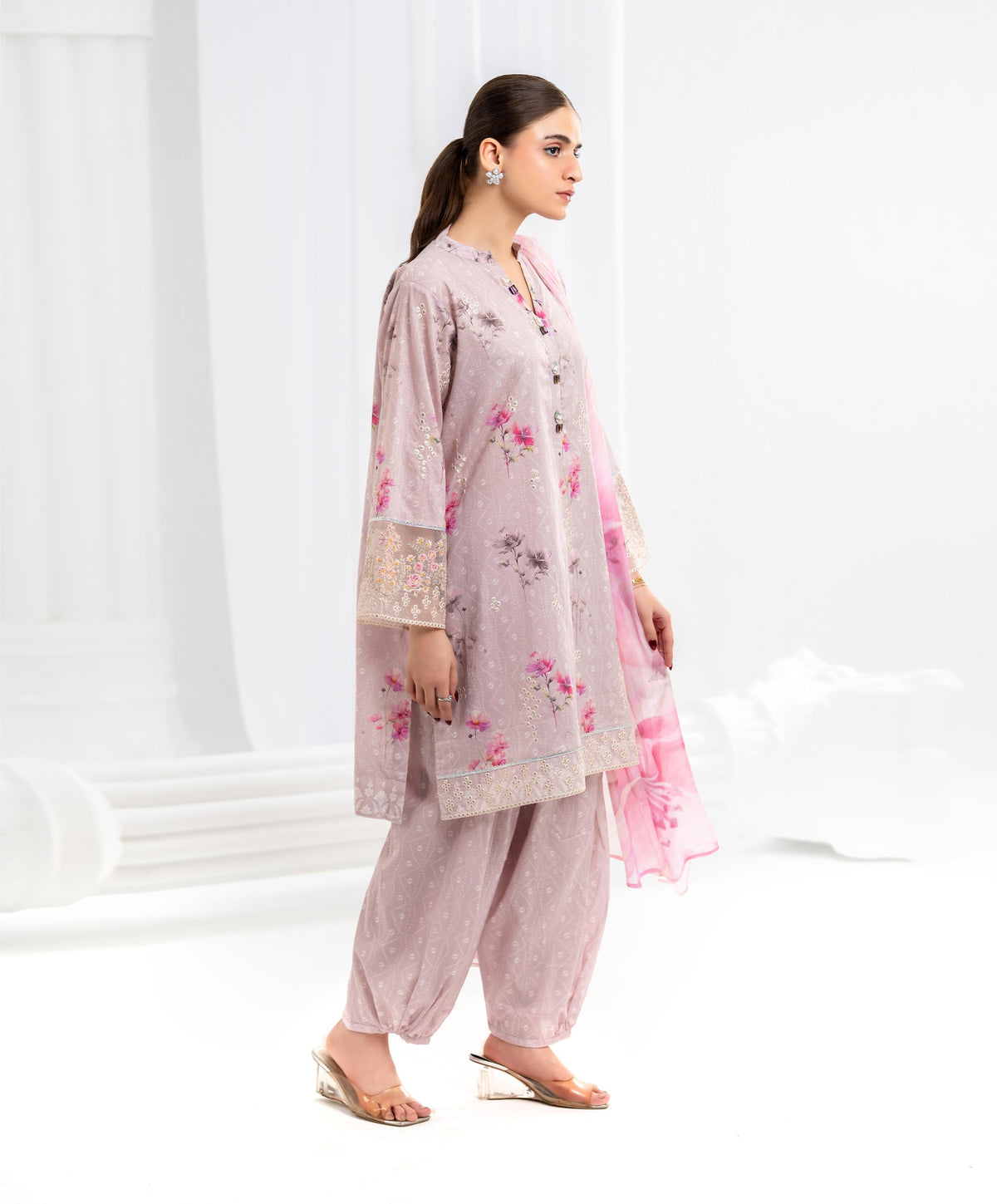KEP-3P-005 MAUVE-LAWN STITCHED 3PC