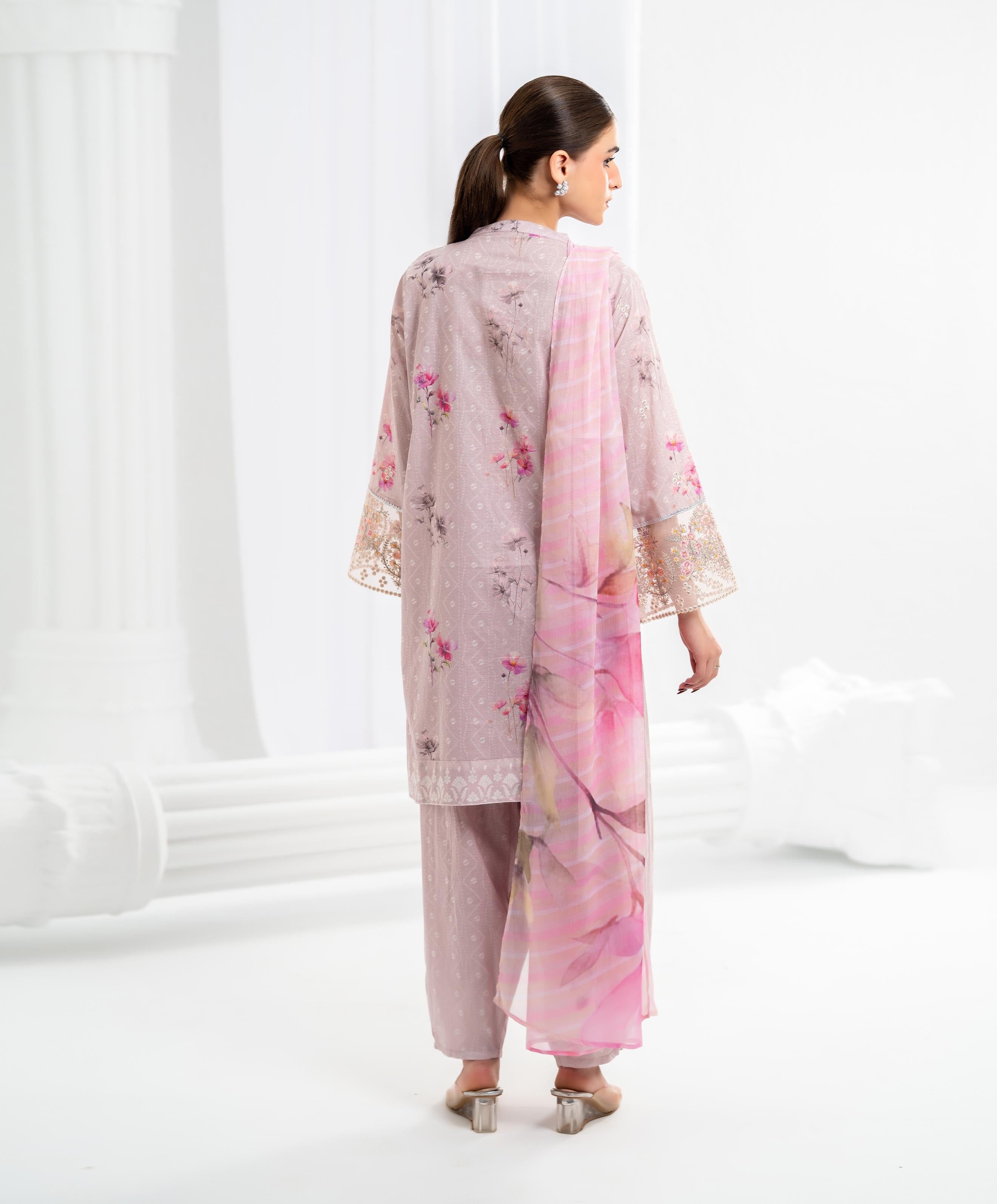 KEP-3P-005 MAUVE-LAWN STITCHED 3PC