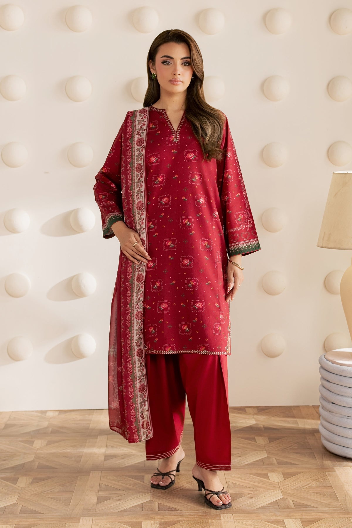 Rinora 3Pc - Printed Cambric Pret