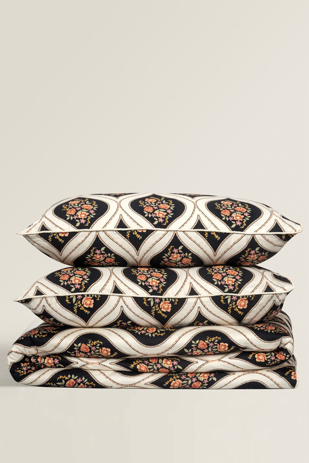 Rose Ogee T-200 Quilt Cover Set