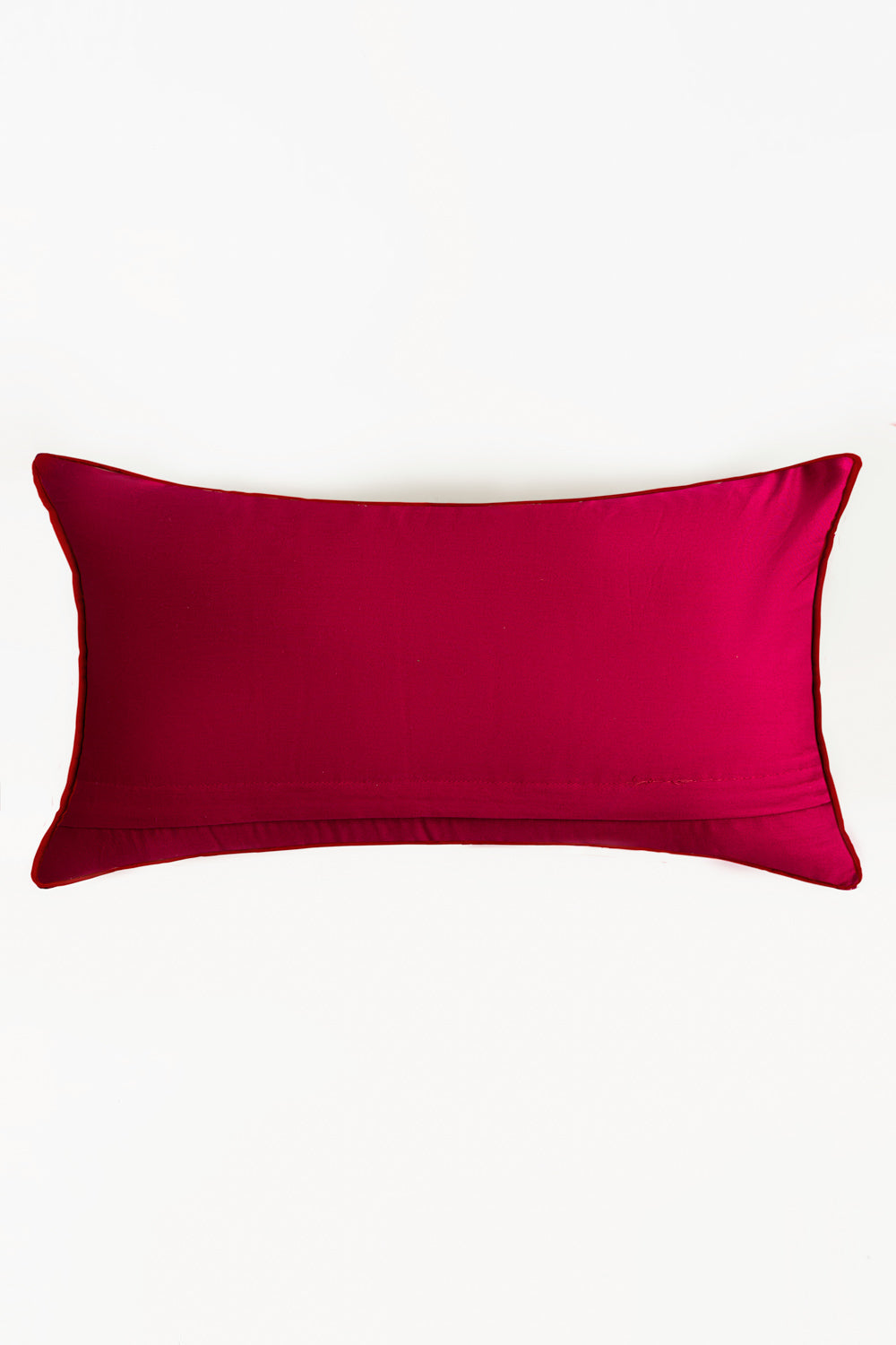 Ruby Gold Embroidered Deck Cushion Cover