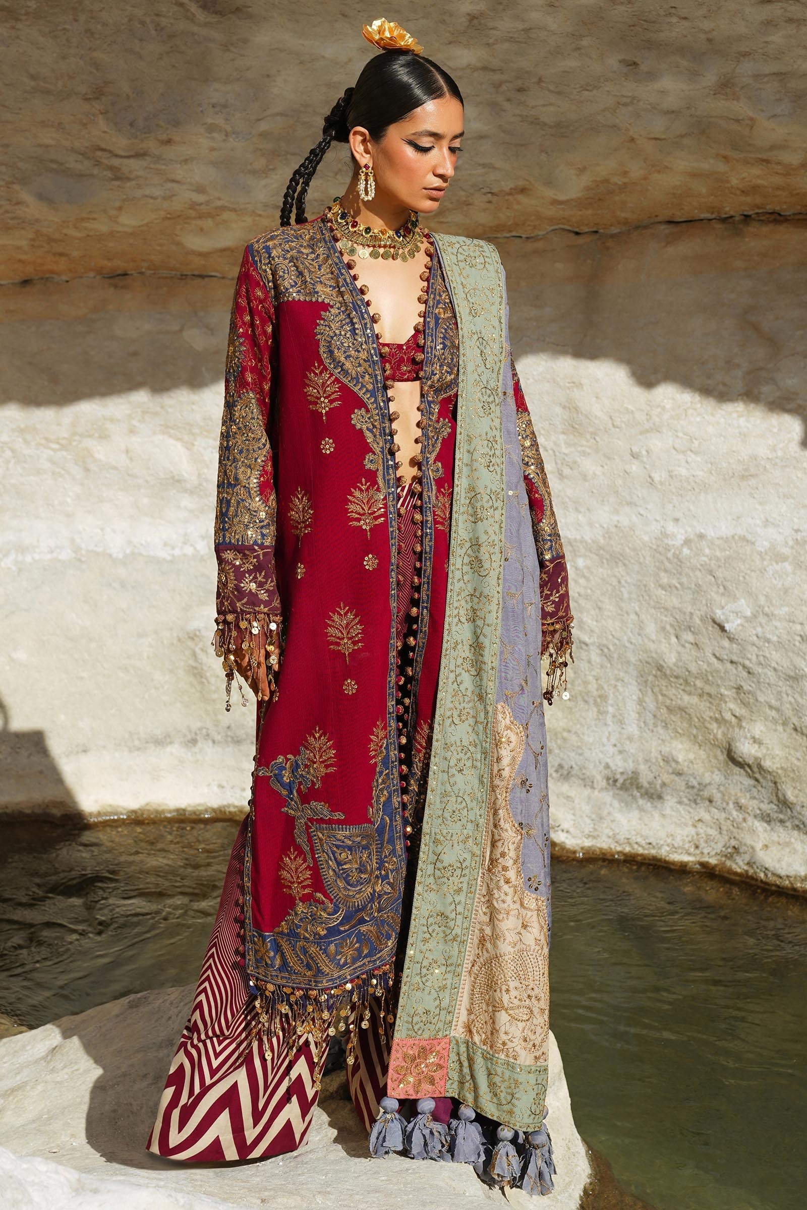 Unstitched 3 Piece Slub Suit