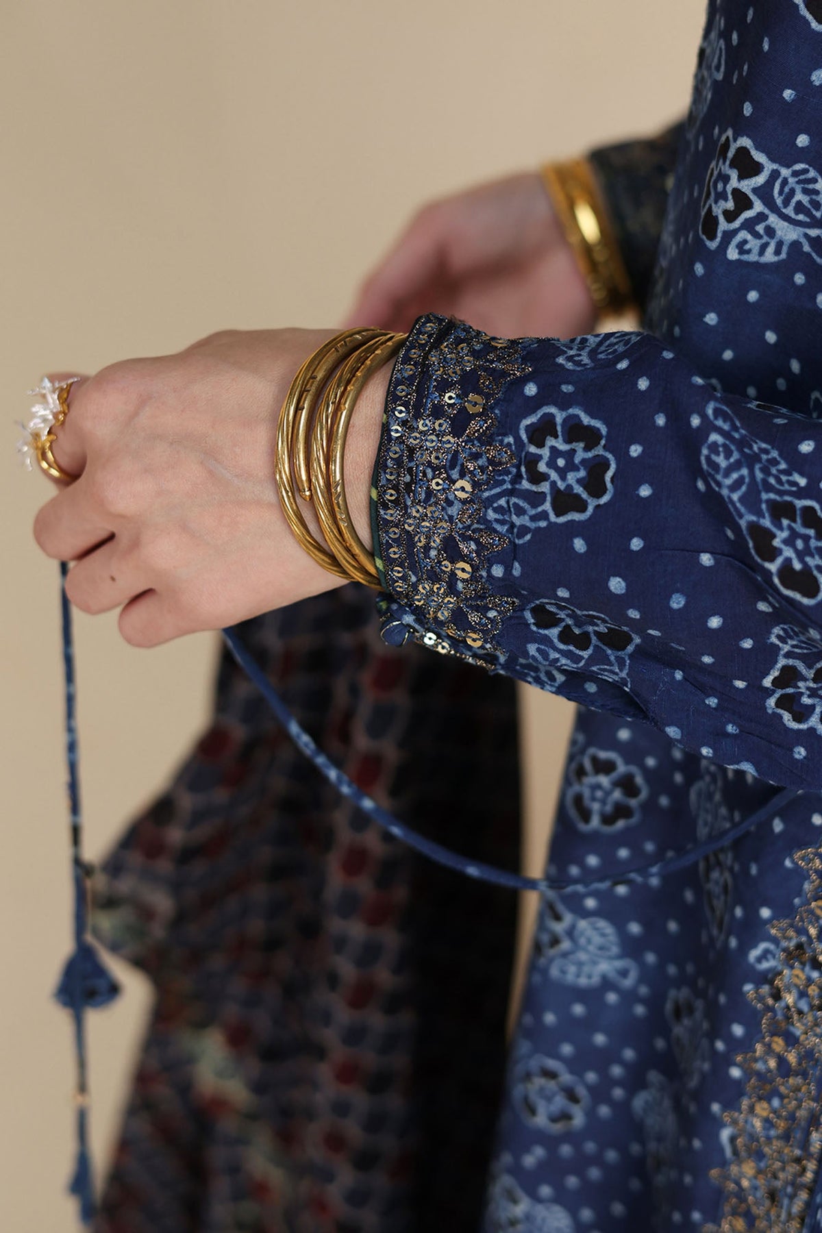 Embroidered Layered Dress