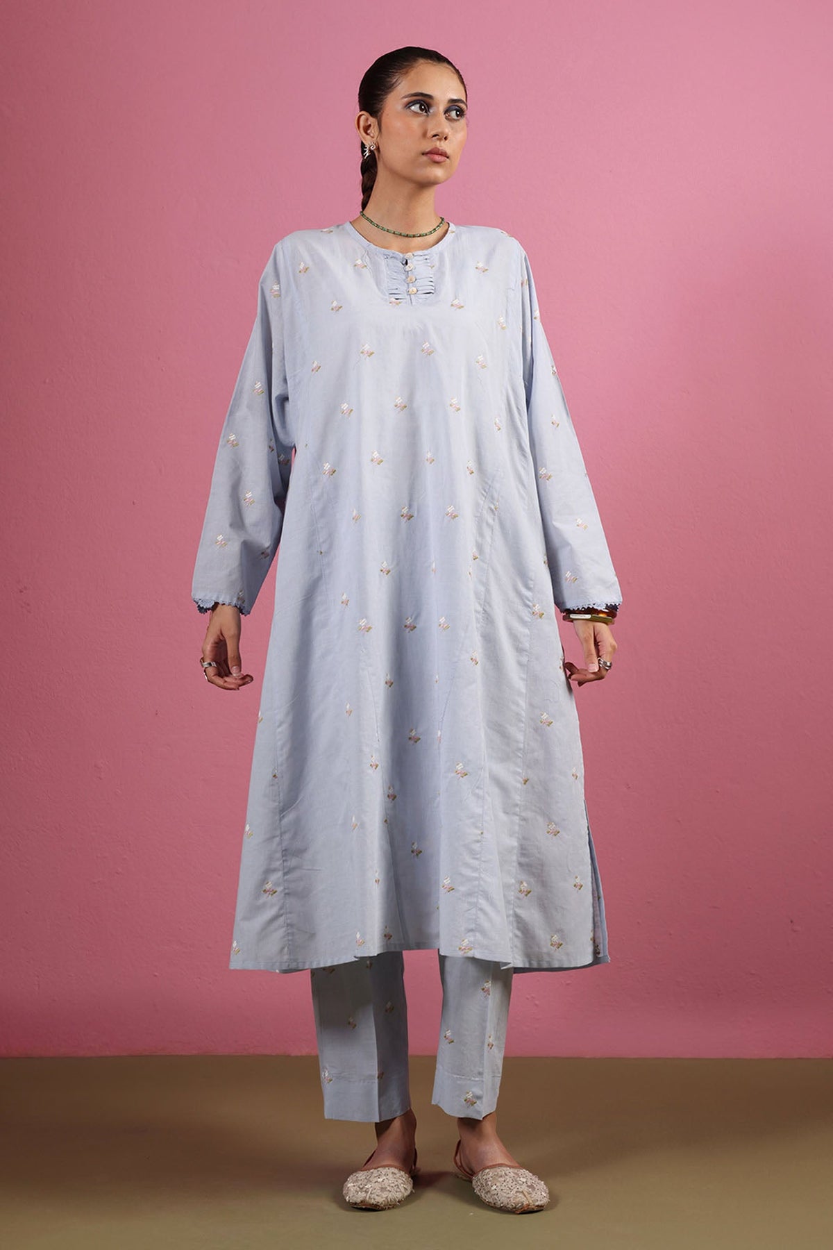Garden Bloom Embroidered Set