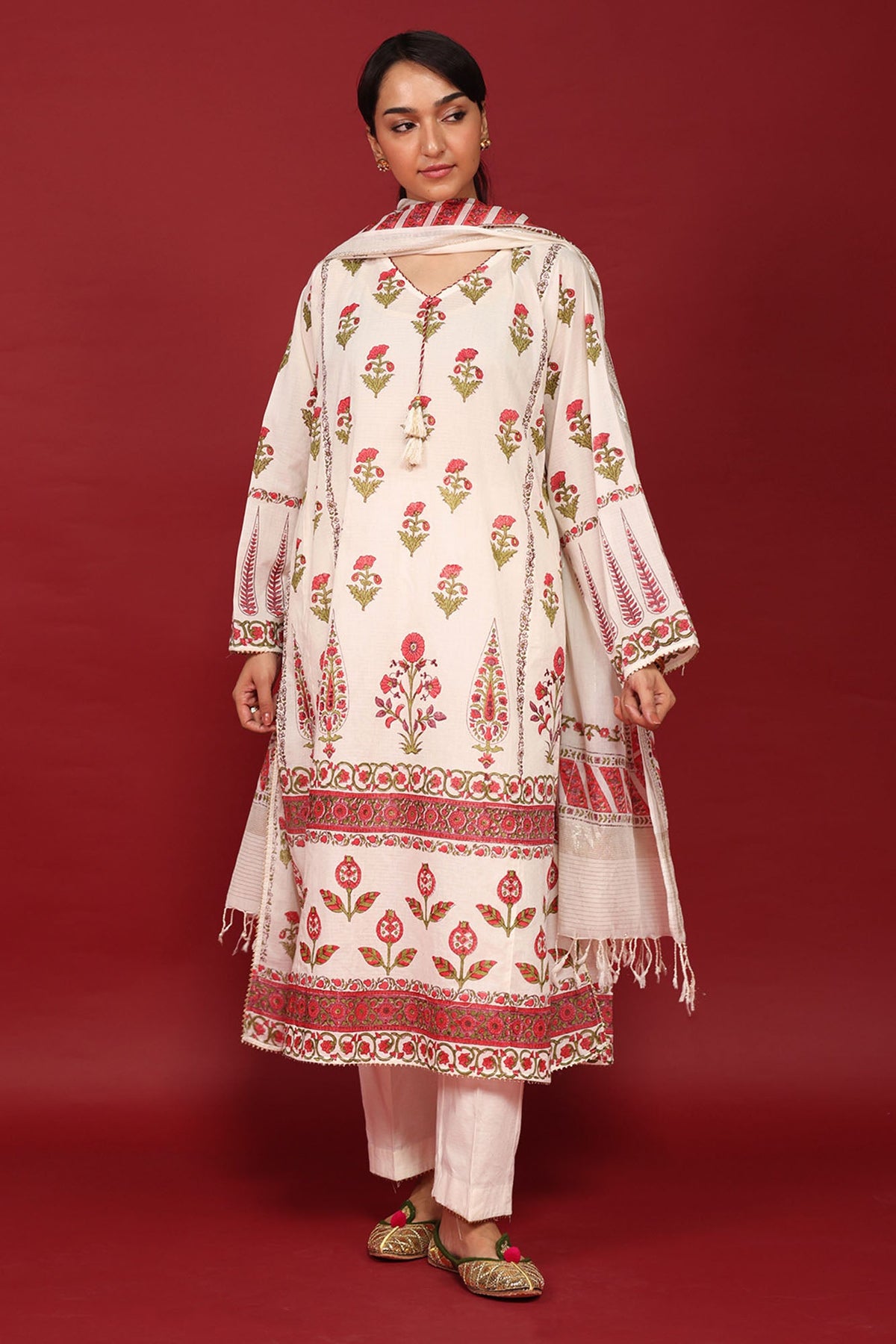 Hand-Block Printed Ensemble