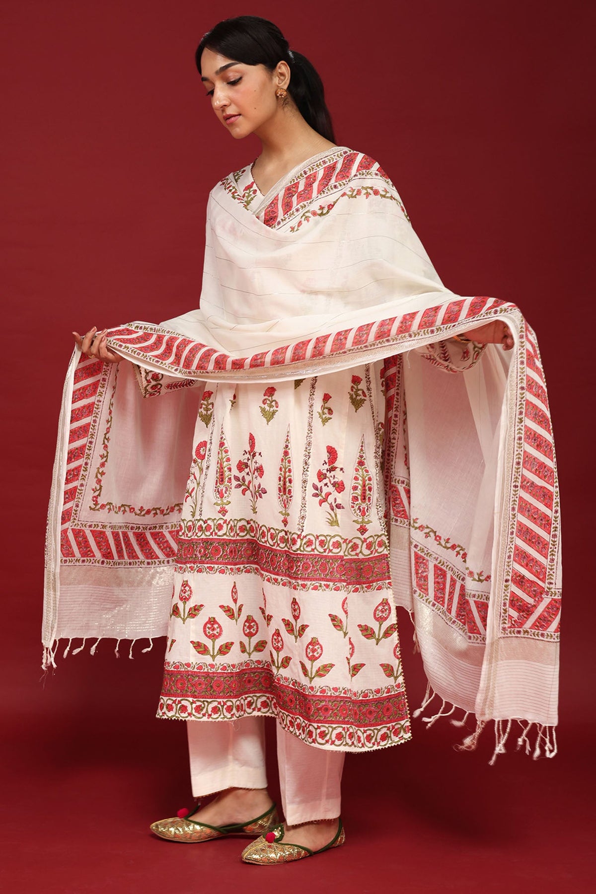 Hand-Block Printed Ensemble