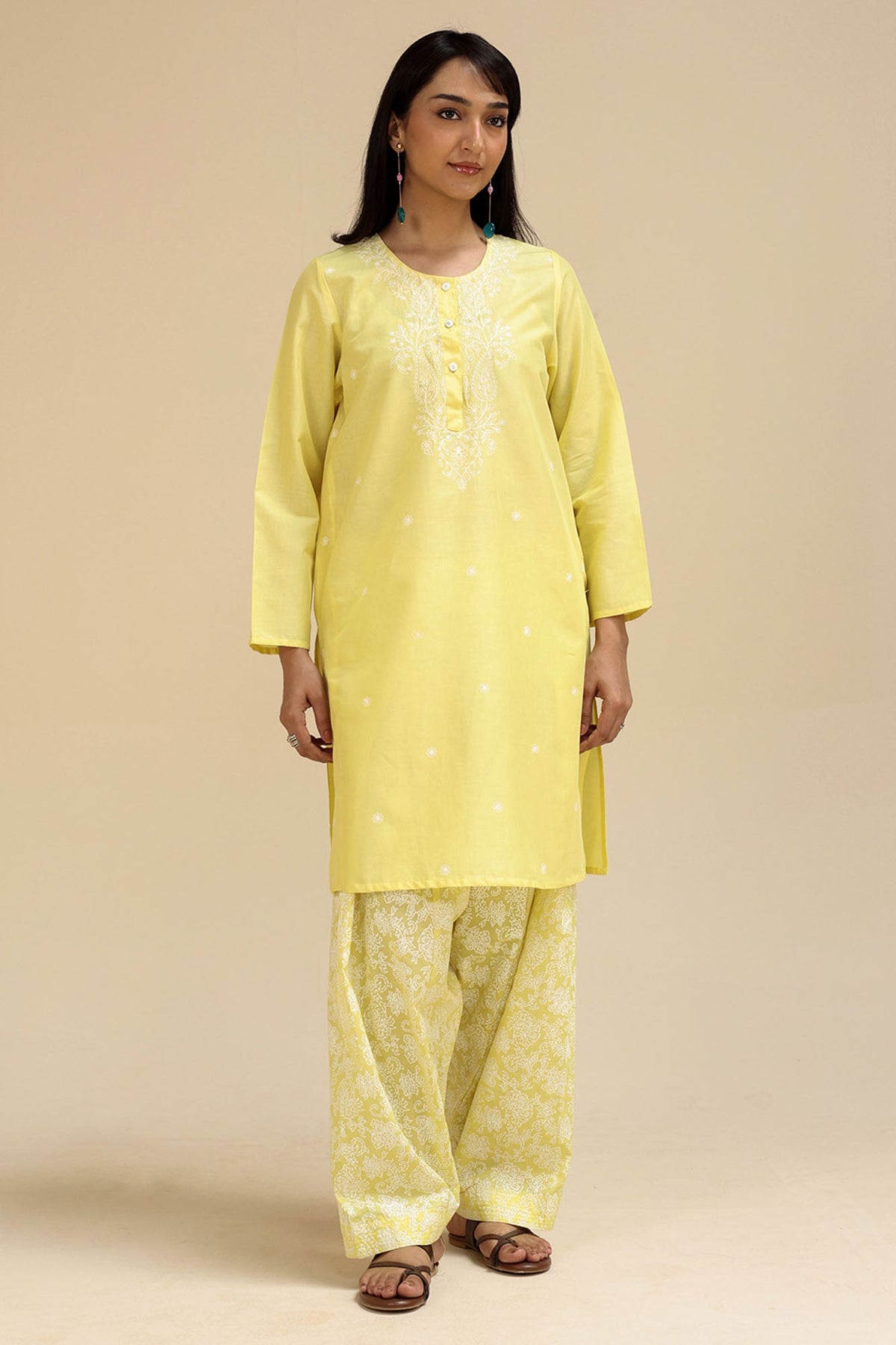 Sunlit Bloom Embroidered Set