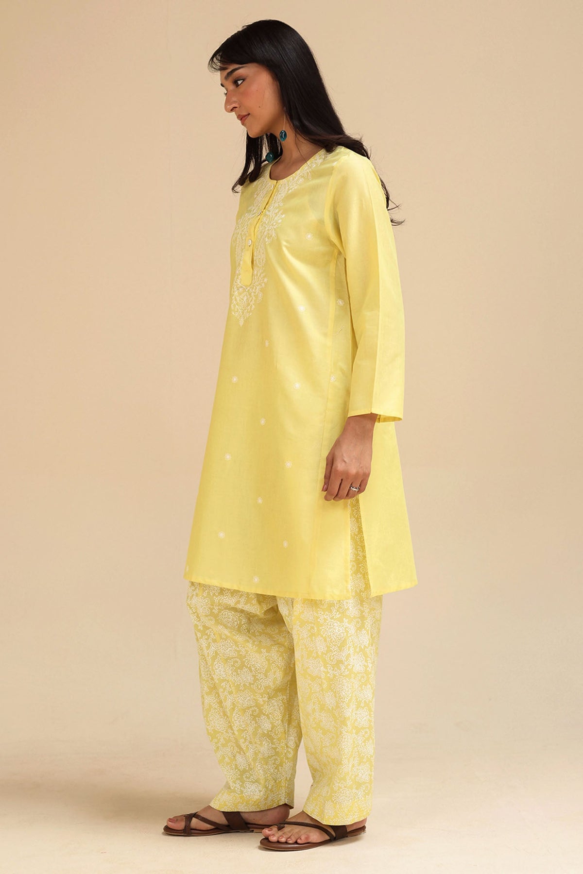 Sunlit Bloom Embroidered Set