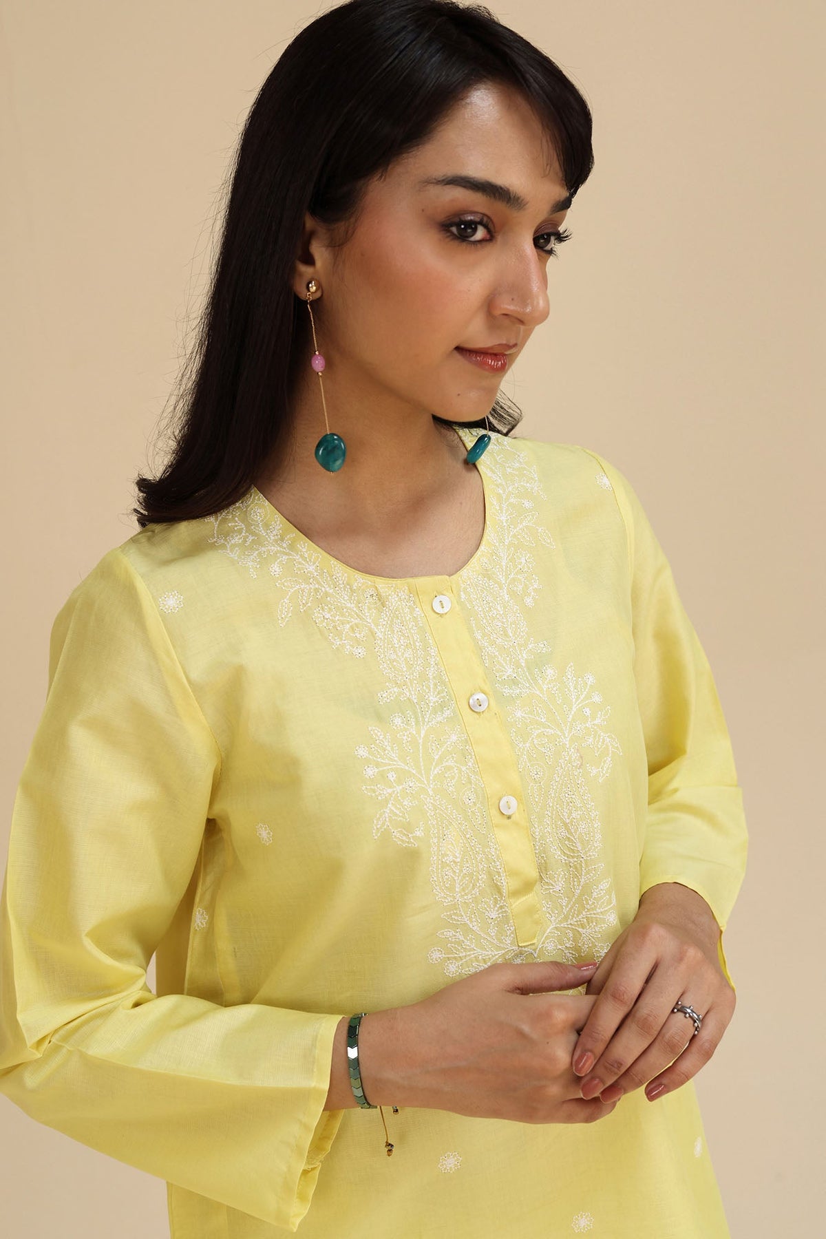 Sunlit Bloom Embroidered Set