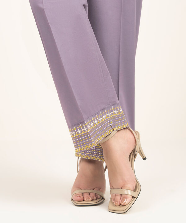 Embroidered Lawn Culottes