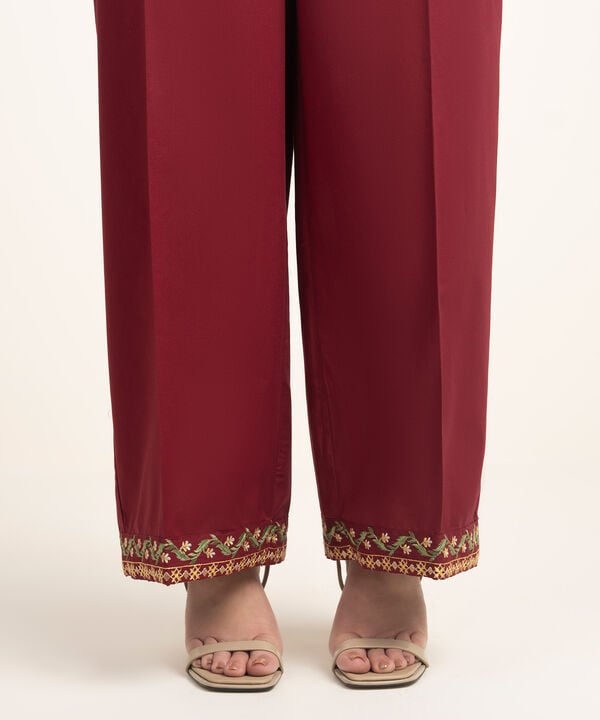 Embroidered Lawn Culottes