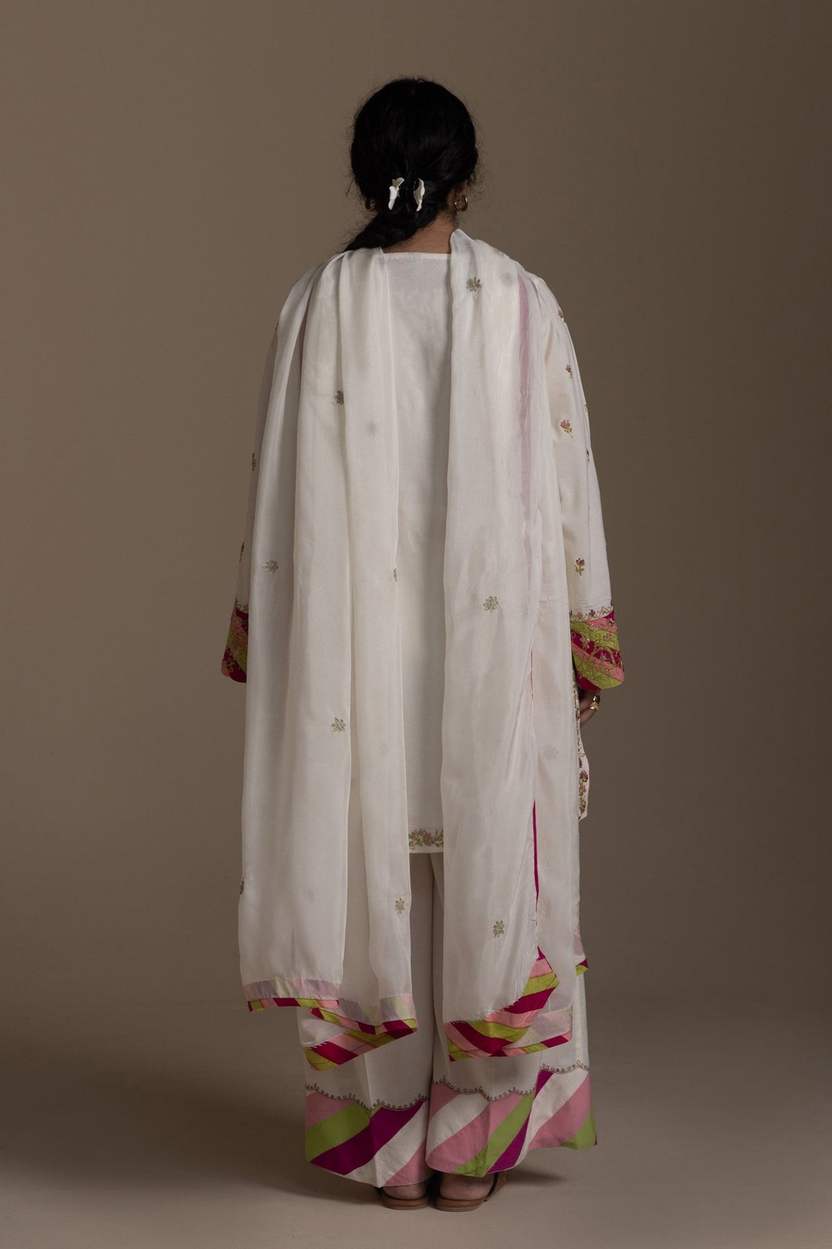Ivory Embroidered Ensemble
