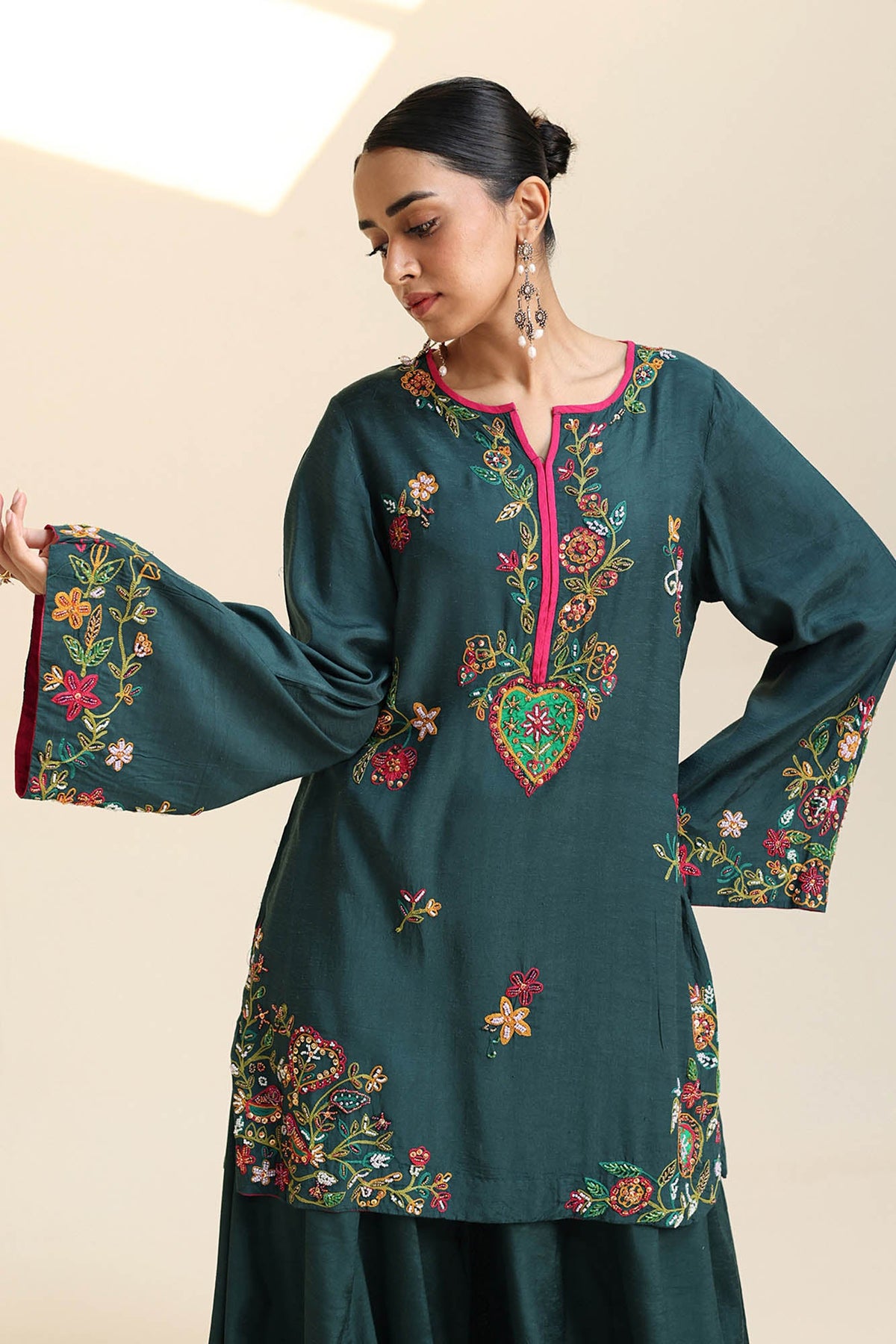 Embroidered Sharara Set