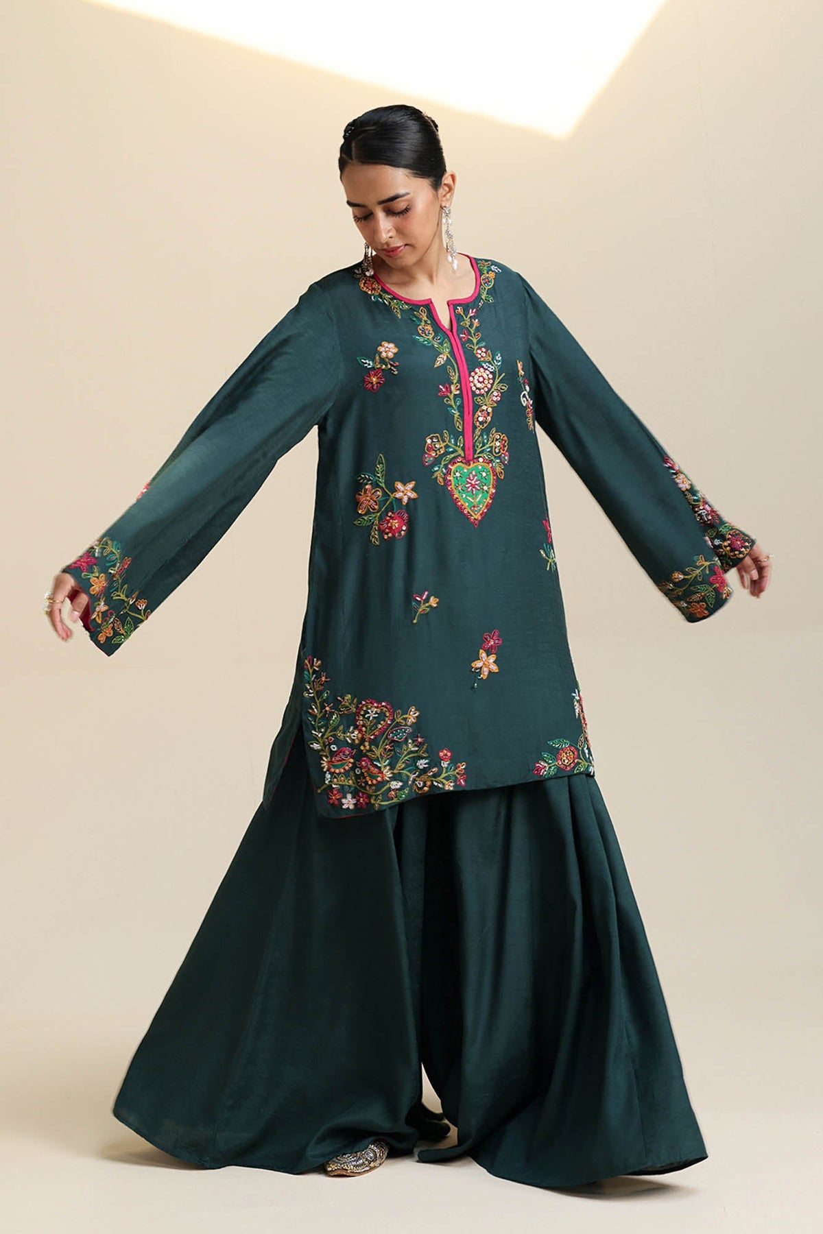 Embroidered Sharara Set