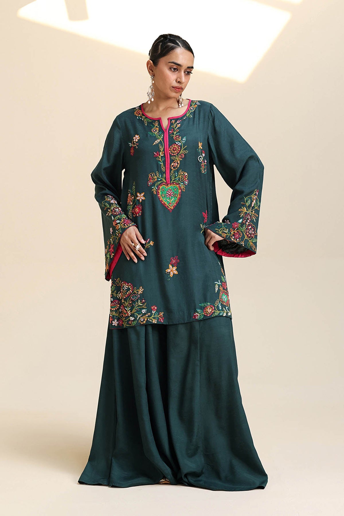 Embroidered Sharara Set