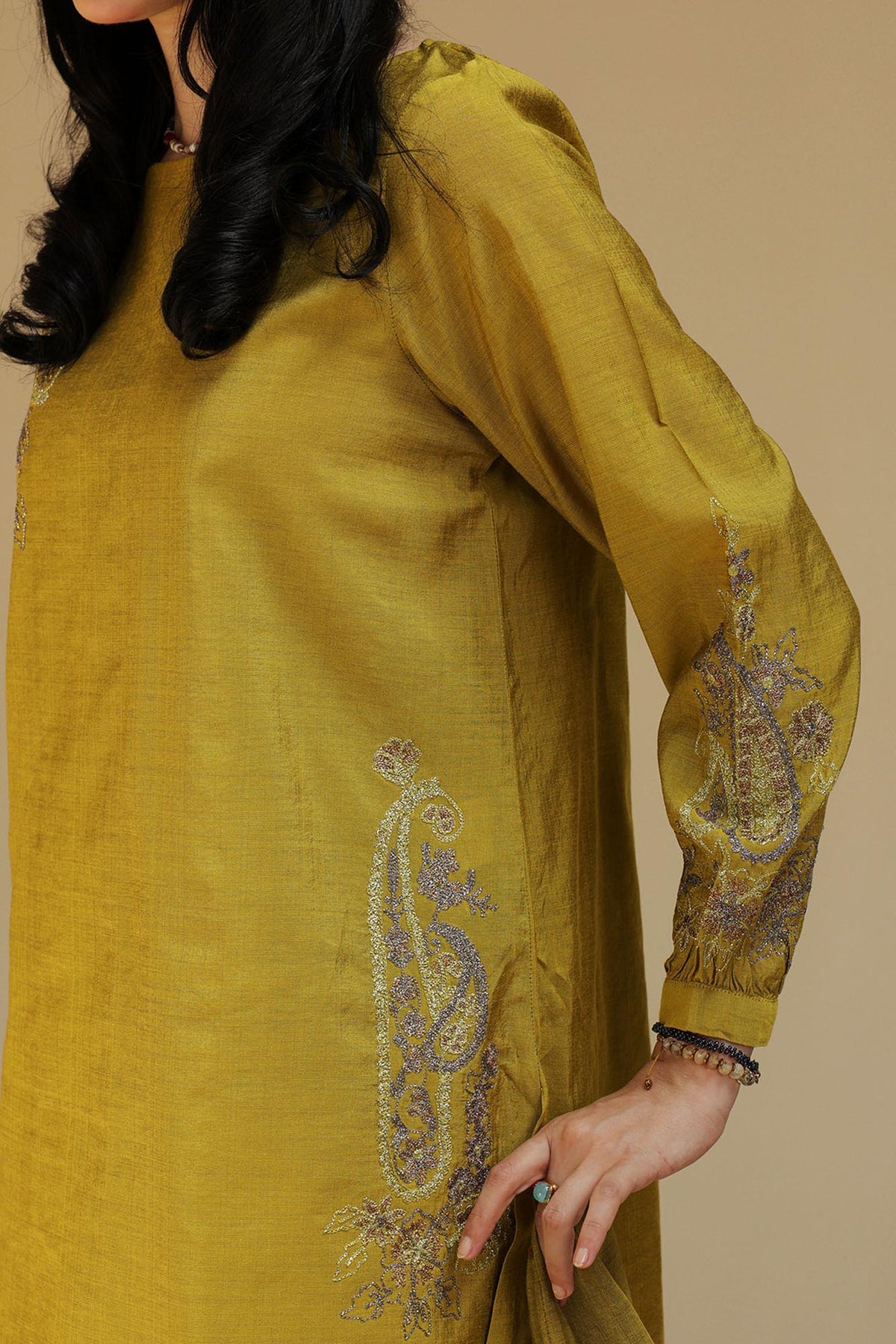 Embroidered Mehr Ensemble