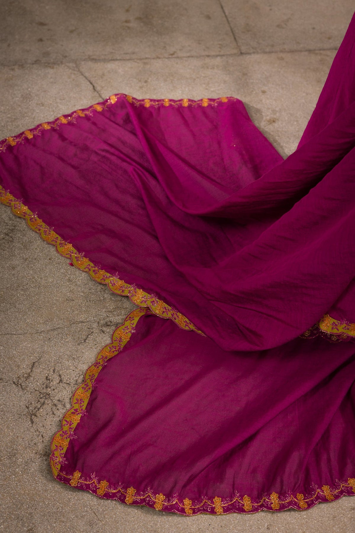 Embroidered Rosette Kalidaar Ensemble