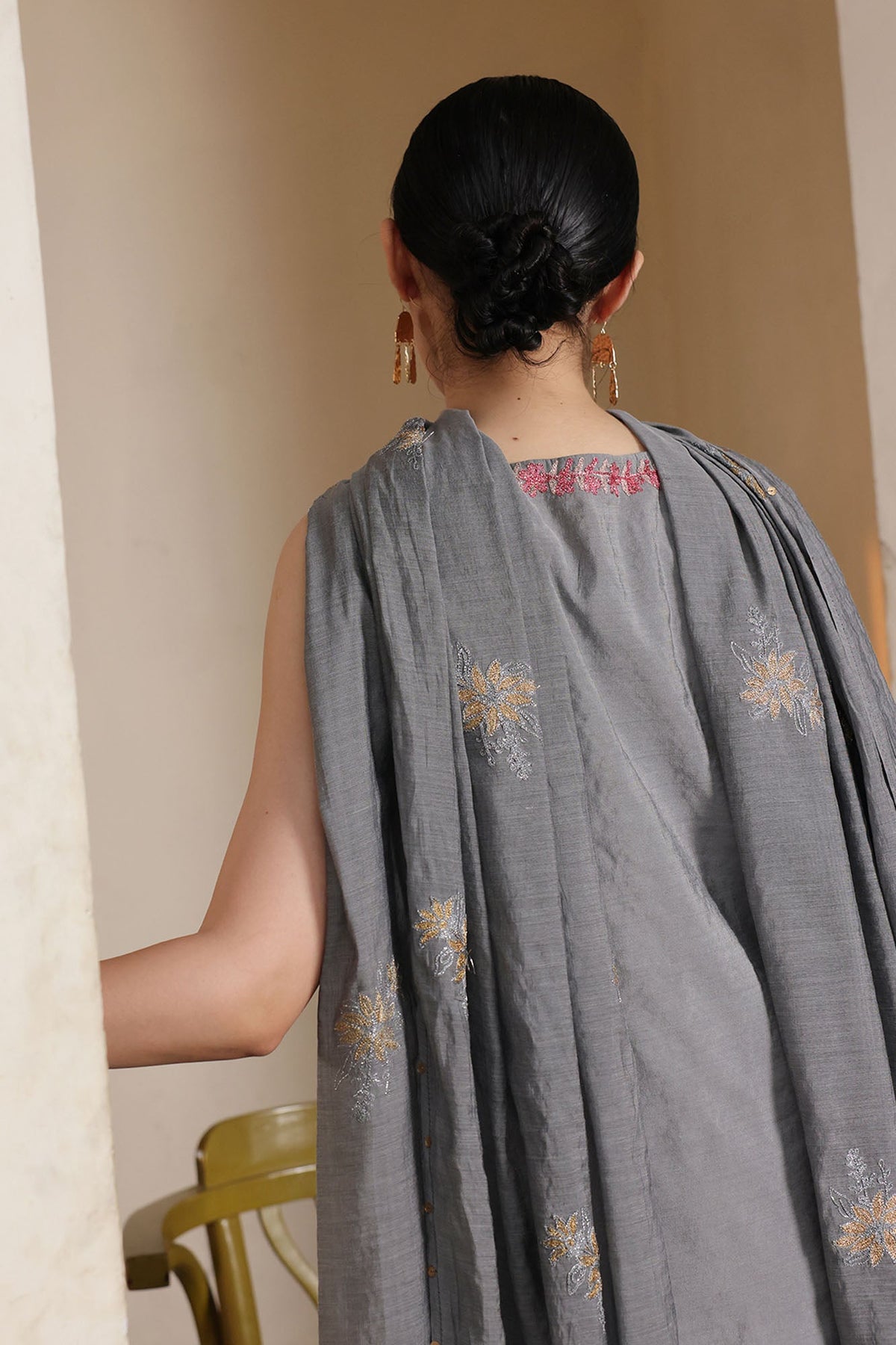 Embroidered Moonlit Suit