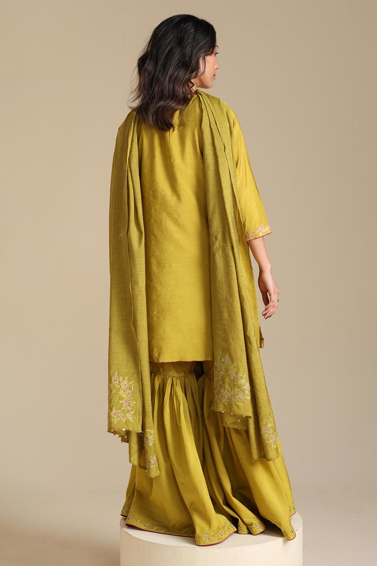 Serene Embroidered Gharara Ensemble