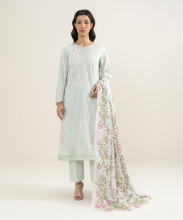 Printed Tussar Silk Dupatta