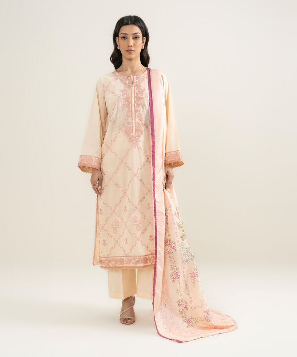 Printed Tussar Silk Dupatta