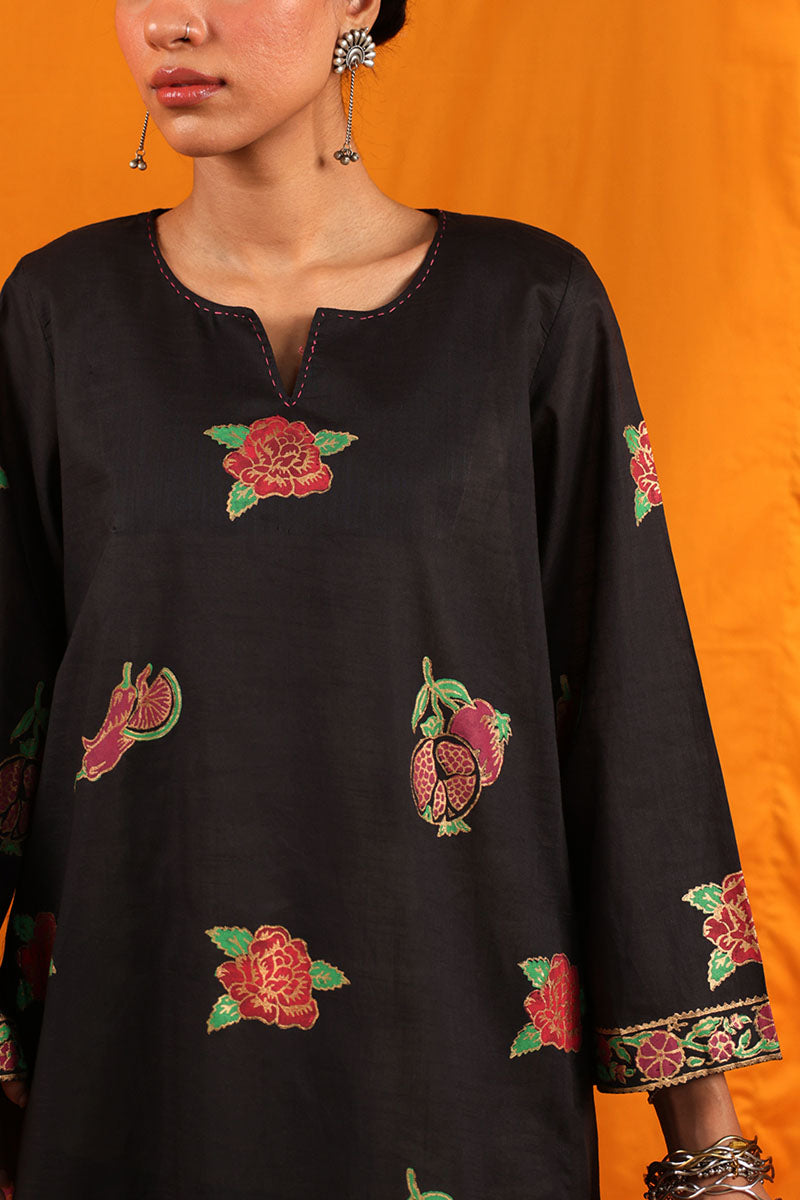 Laal Anar Block-Printed Set