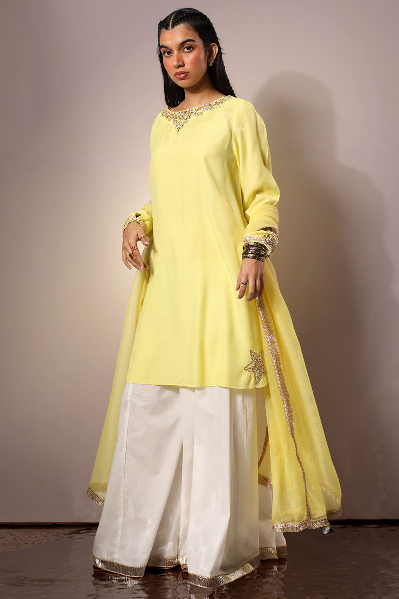 Gota Kari 3-Piece Sharara Set