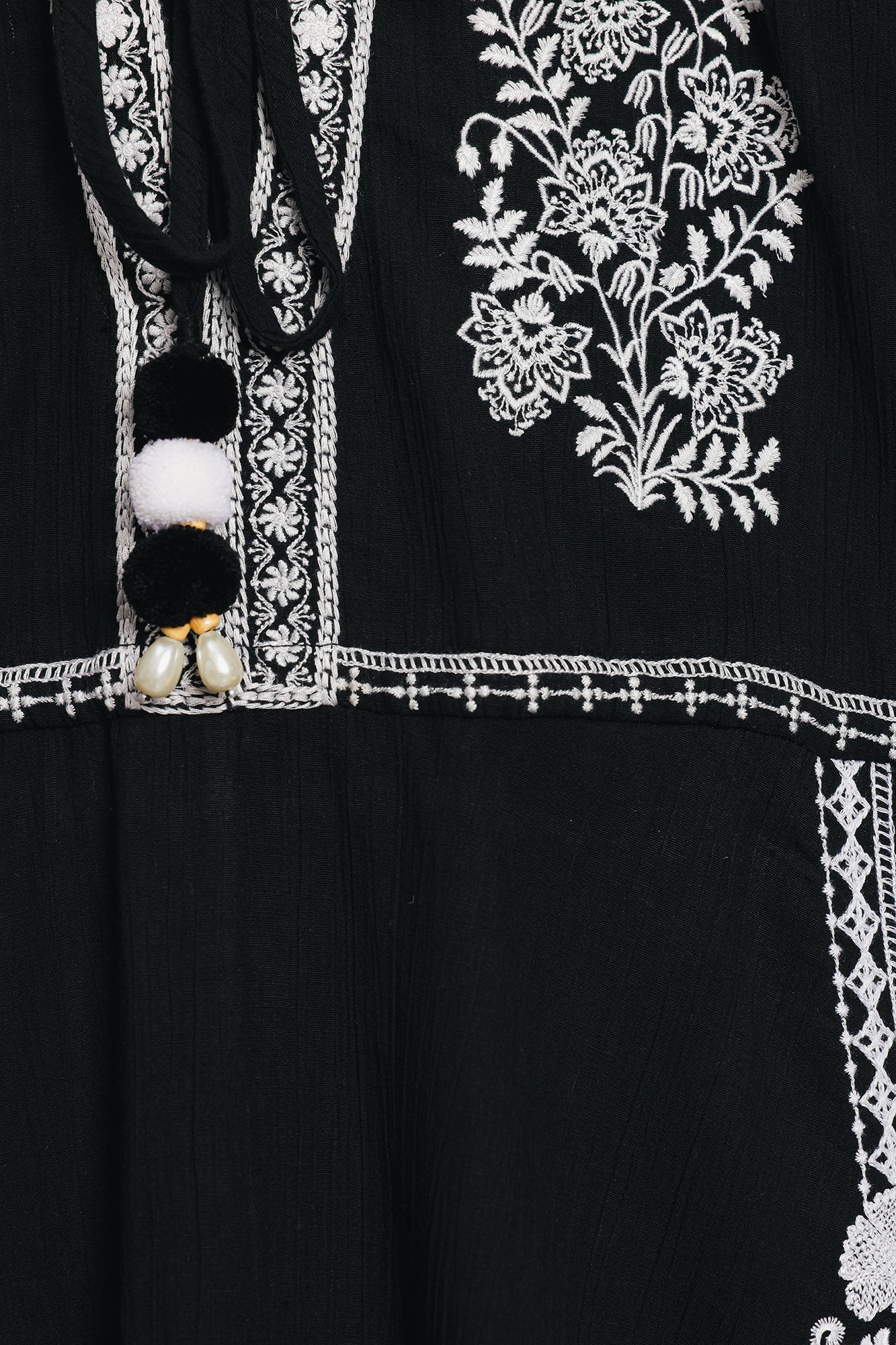 Embroidered Silk Fabric (1Pc) | LF-CH1R1