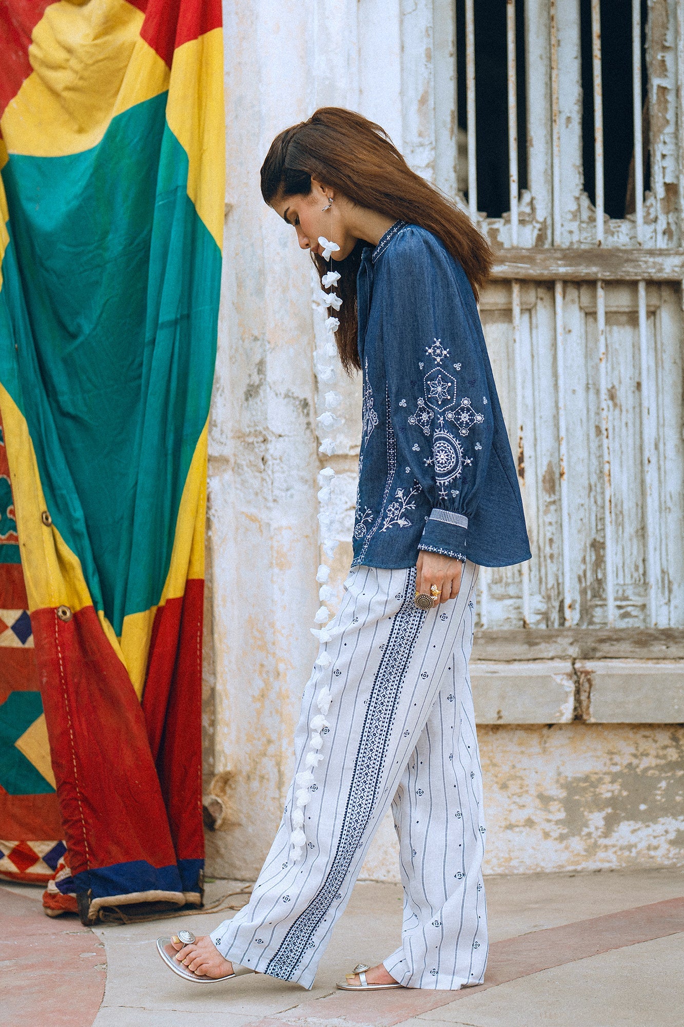 EMBROIDERED TROUSER (S3E0507/119/002)