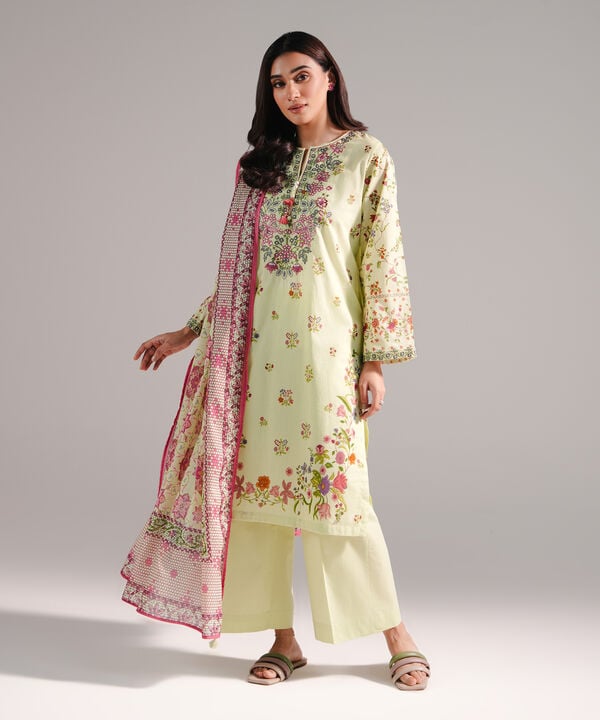 3 Piece - Printed Lawn Suit