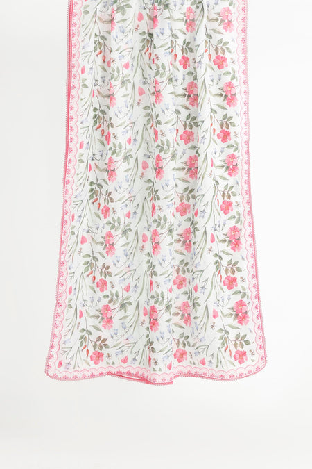 Stitched Printed Woven Net Dupatta