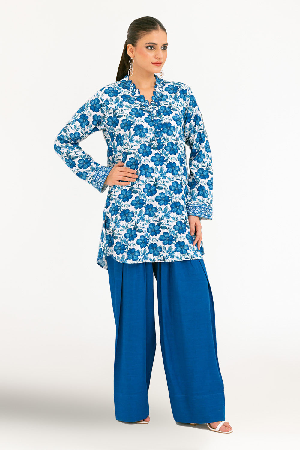 2 Piece Printed Cotton Linen Khaddar Suit