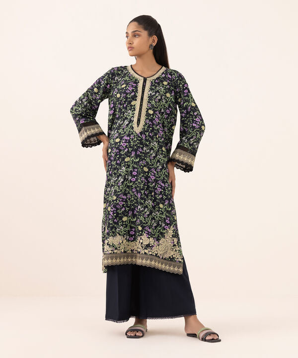 Embroidered Arabic Lawn Shirt