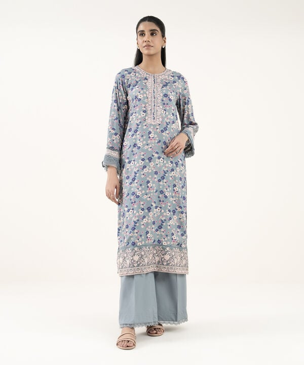 Embroidered Arabic Lawn Shirt