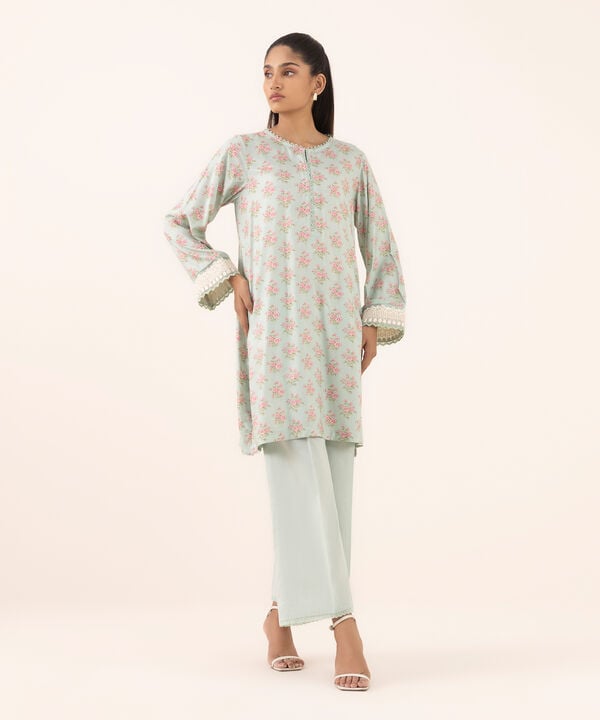 Embroidered Arabic Lawn Shirt