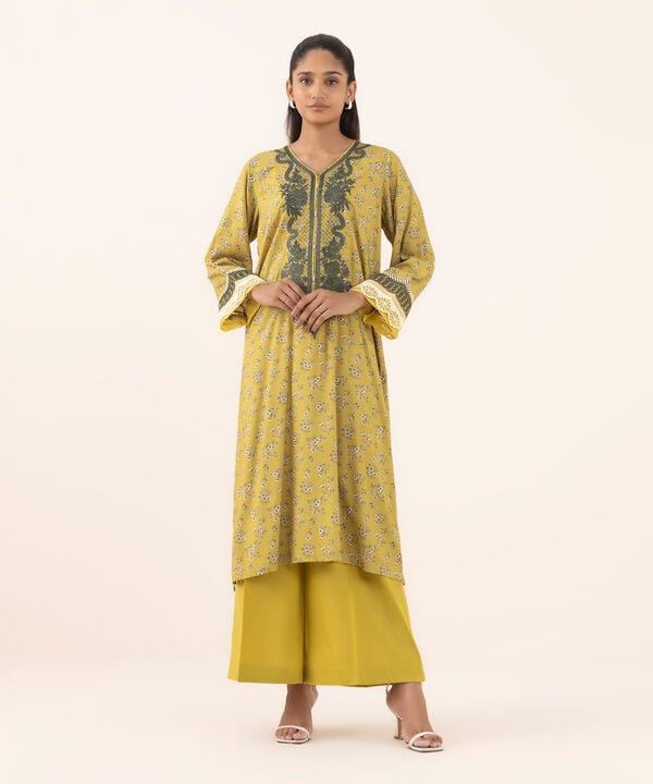 Embroidered Arabic Lawn Shirt