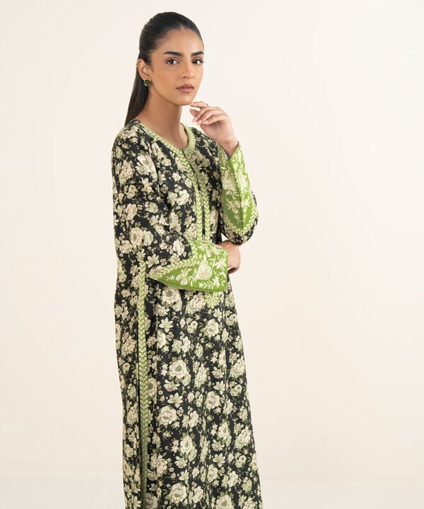 Embroidered Arabic Khaddar Shirt