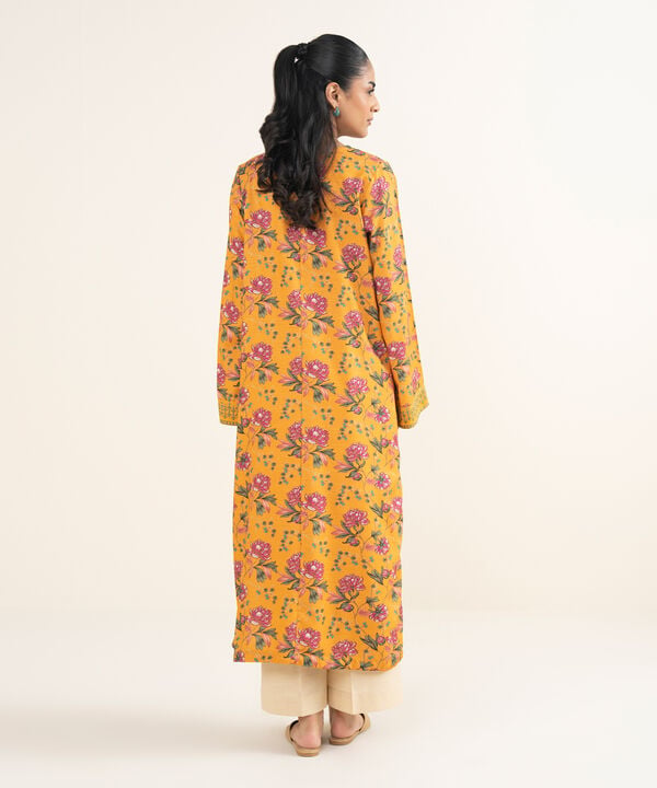 Embroidered Arabic Khaddar Shirt