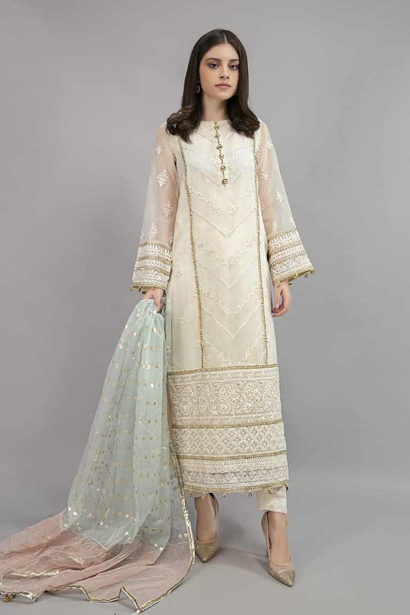 Stitched Cotton Embroidered Shirt + Shalwar