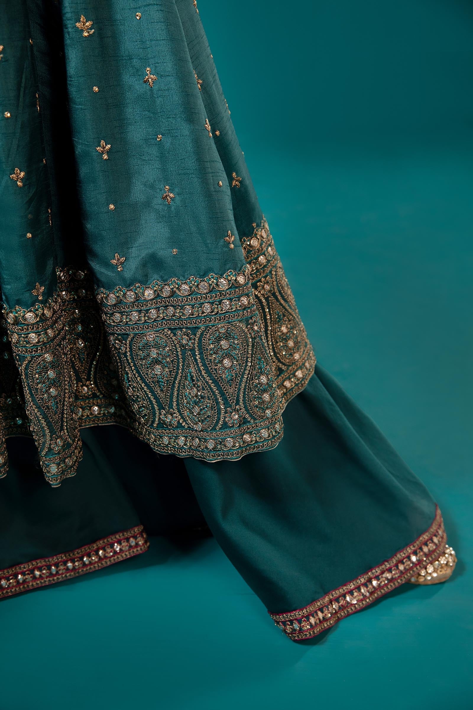3 Piece Embroidered Suit