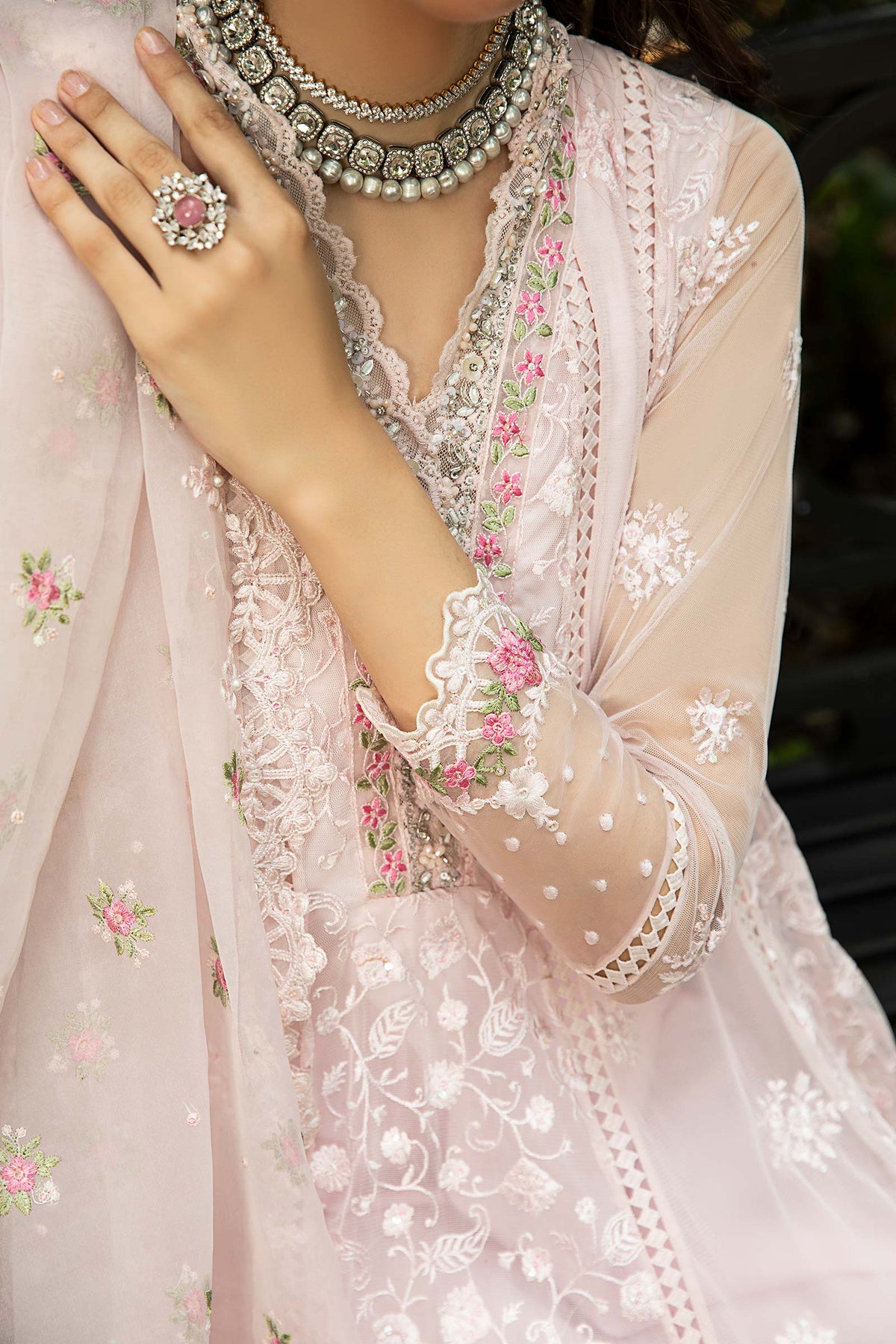 3 Piece Embroidered Suit