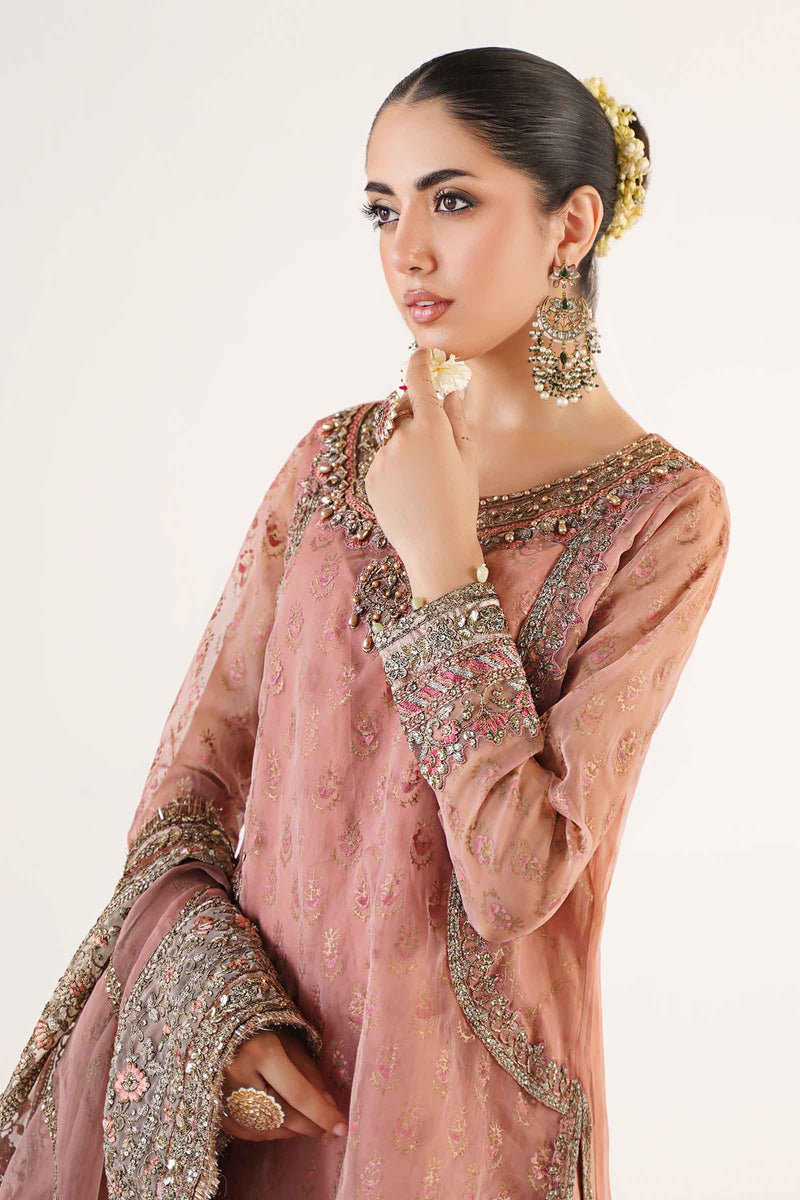 Stitched Beige Lawn Embroidered Culotte