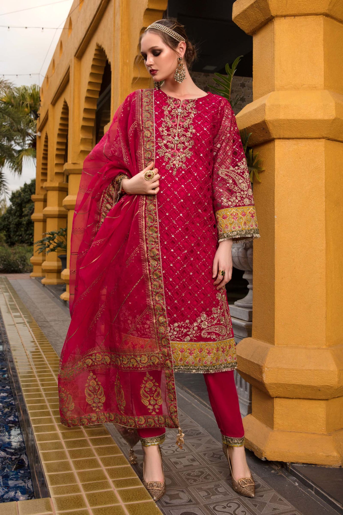 Suit Shocking Pink Sf-Ef23-25