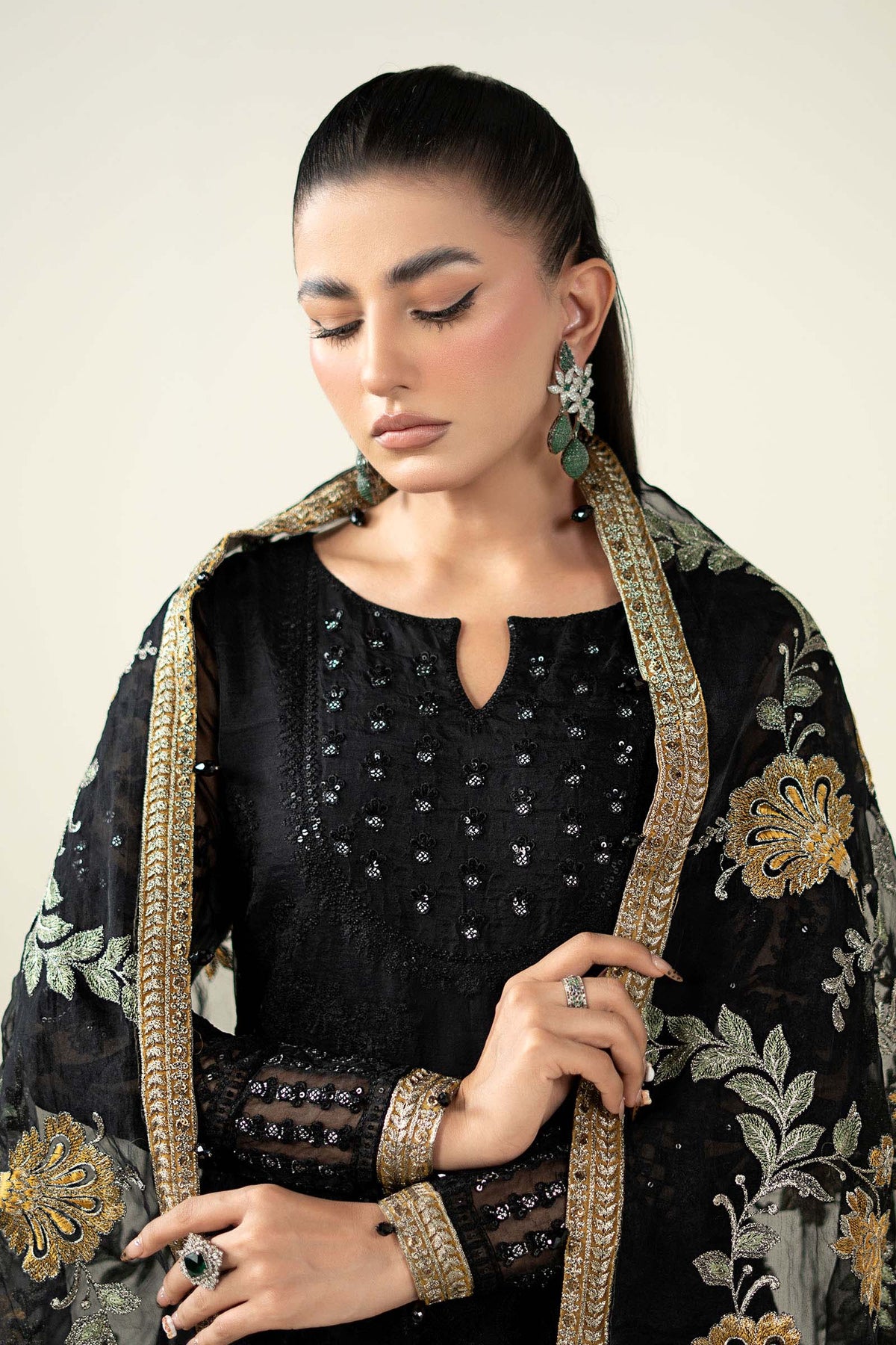 3 Piece Embroidered Suit