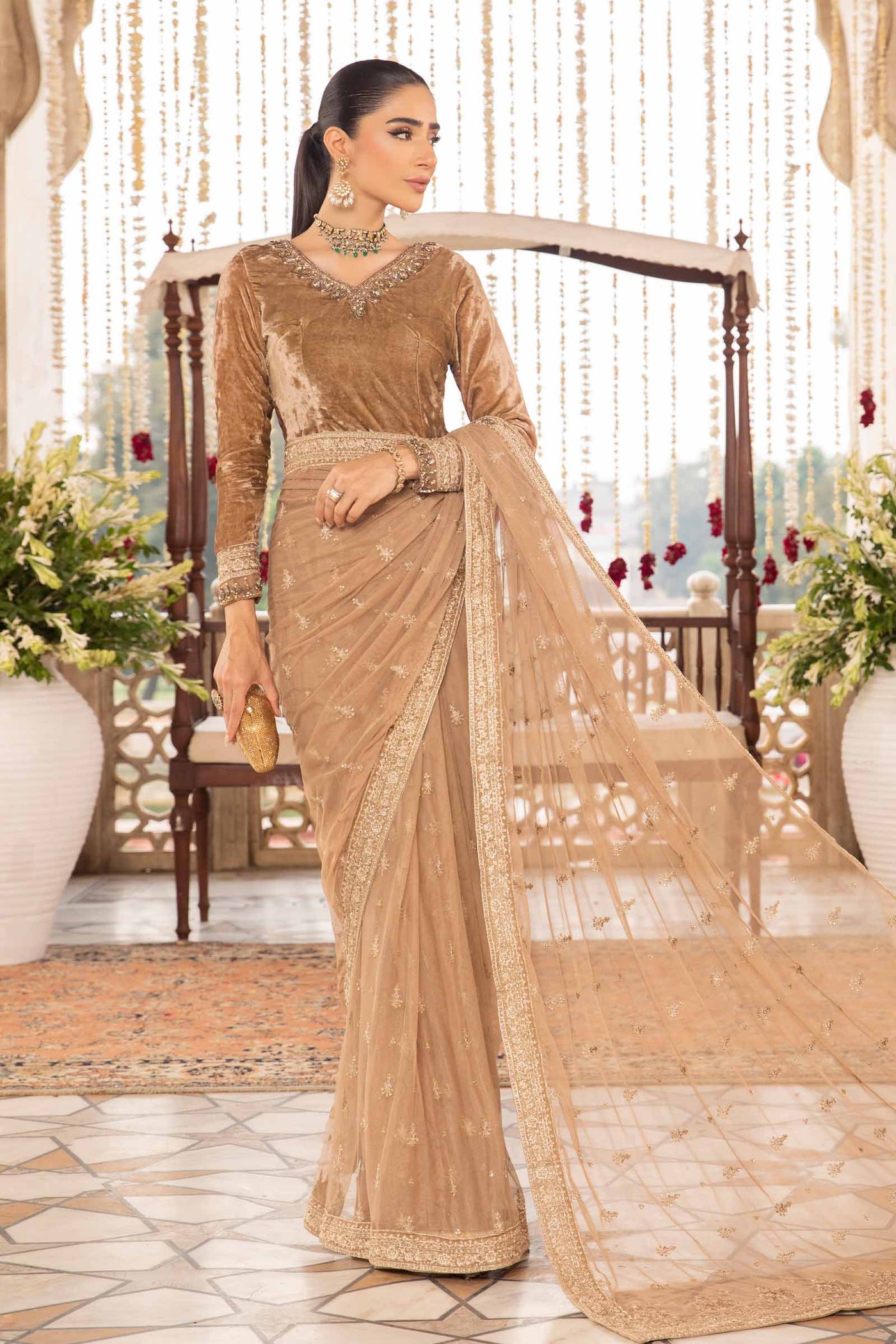 Saree Beige Sf-W23-12