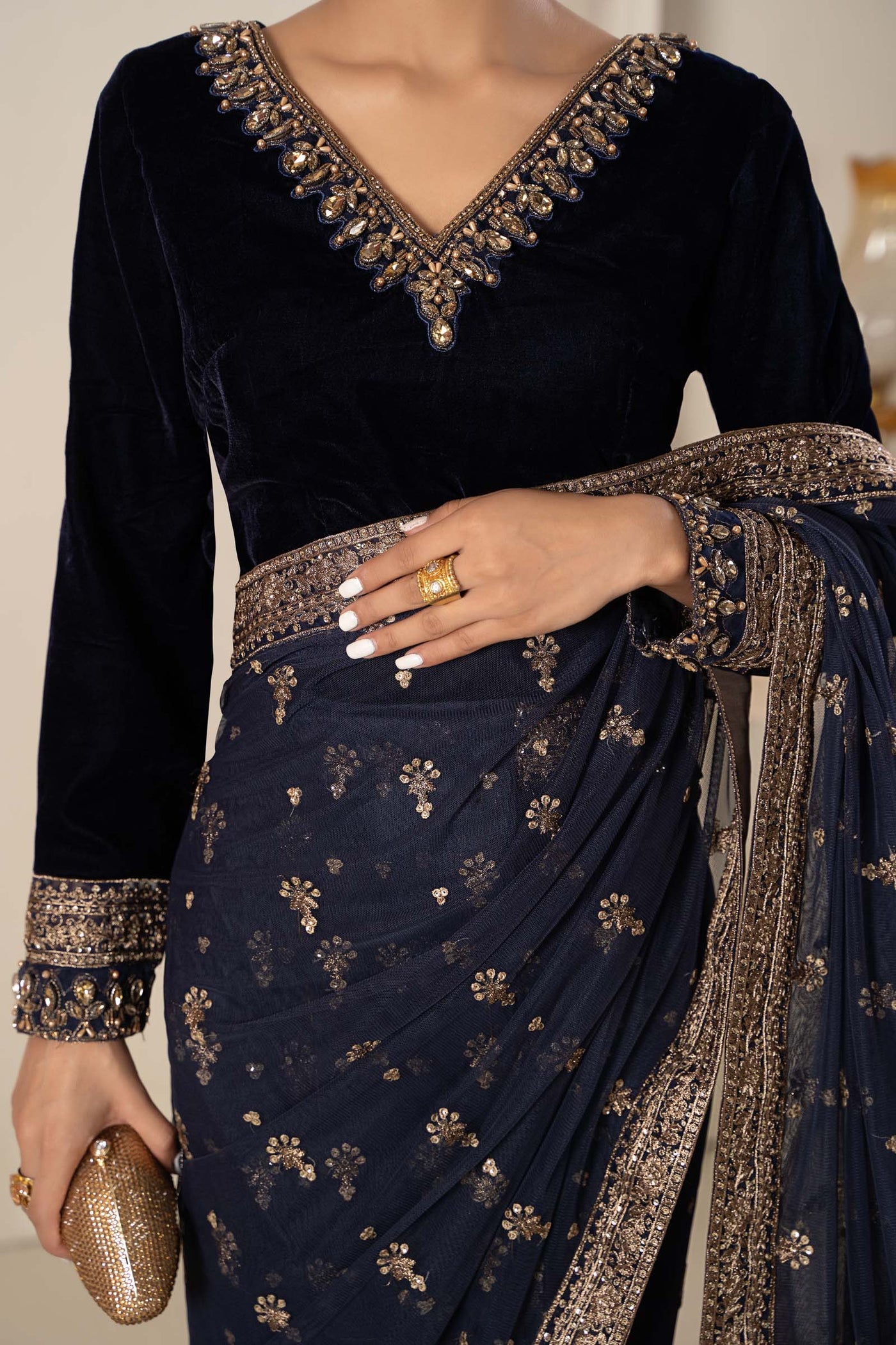 Saree Blue Sf-W23-12